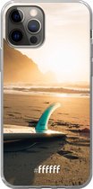 6F hoesje - geschikt voor iPhone 12 Pro - Transparant TPU Case - Sunset Surf #ffffff
