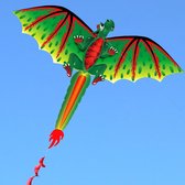 Apeirom Vlieger Dino Dragon - Maat 1.15 Meter Breed en 1.40 Meter Hoog - Feel The Wind!