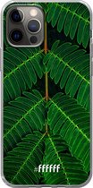 6F hoesje - geschikt voor iPhone 12 Pro - Transparant TPU Case - Symmetric Plants #ffffff