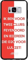 6F hoesje - geschikt voor Samsung Galaxy S8 -  Transparant TPU Case - Feyenoord - Quote #ffffff