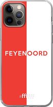 iPhone 12 Pro Hoesje Transparant TPU Case - Feyenoord - met opdruk