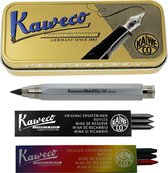 Kaweco Cadeauset SKETCH vulpotlood Chrome Mat met vullingen G K in vintage blikje
