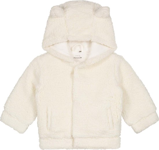 Prénatal Newborn Jas - Unisex - Teddy Kinderkleding voor Jongens en Meisjes - Wit