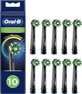 Oral-B CrossAction - Met CleanMaximiser-technologie - Opzetborstels - Zwart - 10 stuks