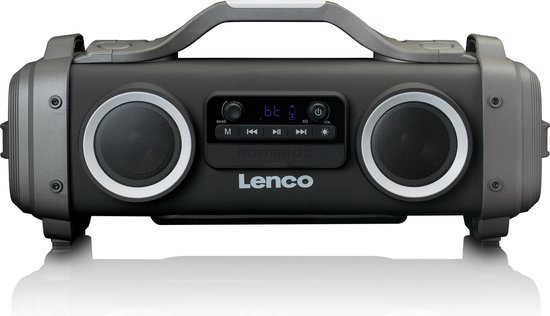 Lenco SPR-200BK - Bluetooth Speaker Draadloos - Splashproof - Zwart