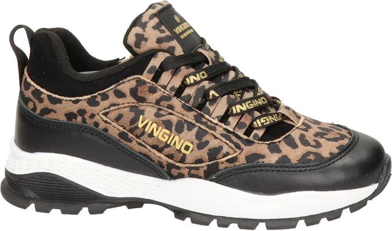 Vingino Fenna meisjes sneaker - Zwart multi - Maat 33 | bol.com