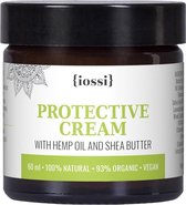 IOSSI | Protective Cream Face & Hands | Natuurlijke Gezichts- en Handcrème met Hennepolie en Sheaboter 60ml | Vegan Crème | Verzorgend | Hydraterend | Veganistisch | Natuurlijke in