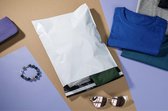 Verzendzakken / Verzendenveloppen / Poly Mailer / Koerierszakken / 260x350mm 55 micron-100 Stuks-zelfklevend en ondoorzichtig, plastic verzendzakken voor kleding en textiel, wit