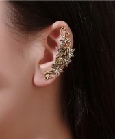 Rozen ear cuff / oorklimmer | goud gekleurd