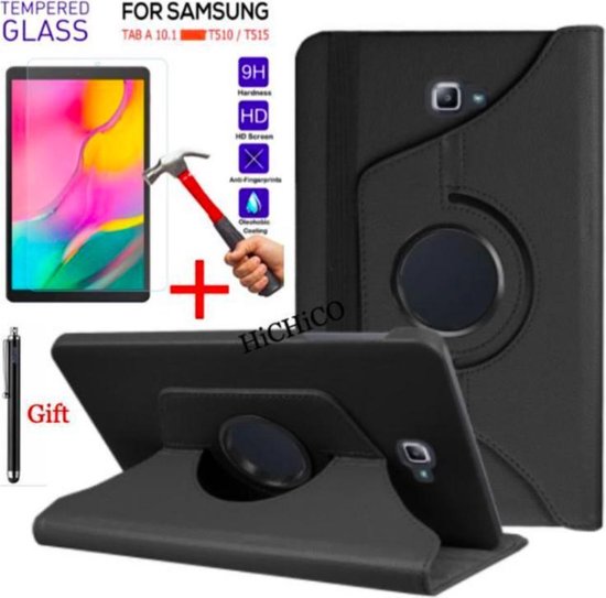 informatie koppeling diefstal Samsung Galaxy Tab A7 10.4 (2020) - Draaibare Tablet hoes met Standaard -  Touch Pen +... | bol.com