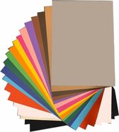 Grote vellen XL Knutselkarton - Surprisekarton - Hobbykarton - Fotokarton - 50x70 cm - 20 grote Gekleurde vellen - Gratis Verzonden