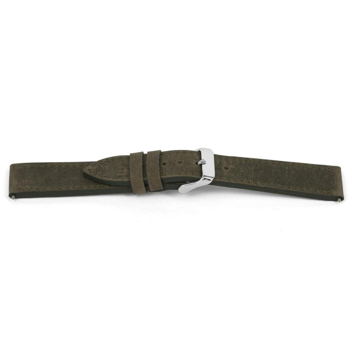 Horlogeband H864 H43 Water Groen H79 Leder 22x20mm