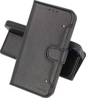 Booktype Wallet Cases - Pasjeshouder Telefoonhoesje - Portemonnee Hoesje - Geschikt voor iPhone 12 Mini - Zwart