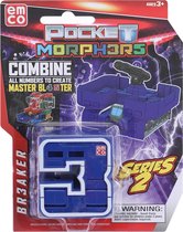 Emco Toys - PMO6899 - Pocket Morphers - Speelfiguur: voertuig verandert in het nummer 3 - Breaker series 2