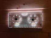 Saunia - Led Sauna - thermo- et hygromètre - blanc chaud