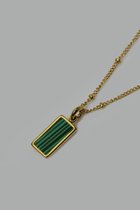 Cocora ketting met malachite hanger - Dames