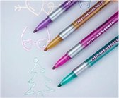 Dubbel lijn stift - Outline kleurstift - Magische pennen - Markers  - stiften