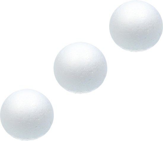 Piepschuim Ballen 12cm Styrofoam 3 Stuks