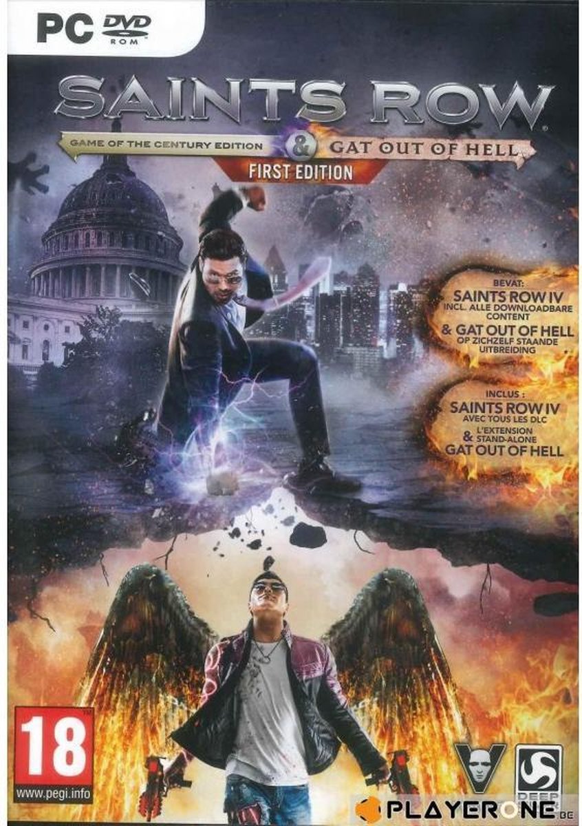 Jeu PS4 Occasion Jeu Saints Row 4: Re-Elected & Gat Out Of Hell Pour PlayStation 4 (PS4) - Version PAL - Occasion Correcte Jeu Saints Row 4 Occasion PS4