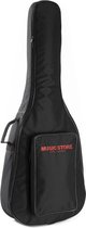 MUSIC STORE "Basic" Gigbag Western gitaar zwart/rood Logo - Tas voor akoestische gitaren