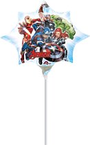 AMSCAN - Kleine aluminium Avengers ballon - Decoratie > Decoratie beeldjes