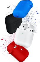 Siliconen Bescherm Hoesje Cover voor Apple AirPods 2 Case - Rood