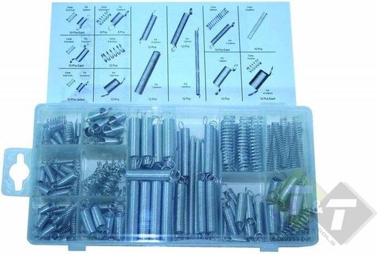 Foto: Duw en trekveren assortiment 200 delig