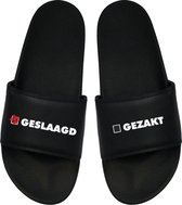 Cadeau Kerstmis - Cadeau Kerst - Cadeau Examen  - Cadeau Geslaagd - Cadeau Badslippers - Badslippers Geslaagd - Gezakt 44