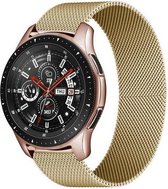 Smartwatch bandje - Geschikt voor Samsung Galaxy Watch 3 41mm, Active 2, 20mm horlogebandje - RVS metaal - Fungus - Milanese - Goud