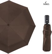 MIRO Paraplu Stormparaplu Volautomatisch Opvouwbaar Zakelijk Bruin