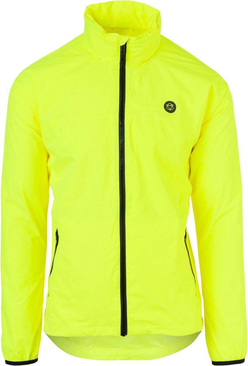 AGU GO Regenjas Essential Regenjas Dames & Heren Ademende en Waterdichte Regenjas Fietsjack Geel