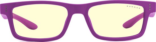 GUNNAR Gaming- en Computerbril - Kids - Cruz Kids Small (Leeftijd 4-8) - Magenta Frame, Amber Tint - Blauw Licht Bril, Beeldschermbril, Blue Light Glasses, Leesbril, UV Filter