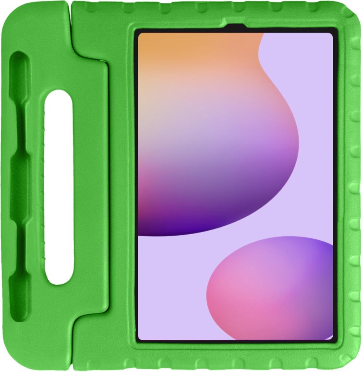 Hoes - Geschikt voor Samsung Galaxy Tab S6 Lite - Kinderhoes Shockproof Bumper - Kidsproof Case - Tablet Hoesje - Kinder Hoesje Cover - Groen