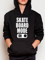 Hoodie sweater | Skateboard mode on | Black | maat 164 (14-15jaar)