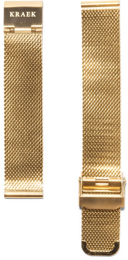 KRAEK Gold Mesh - bracelet de montre - 18 mm