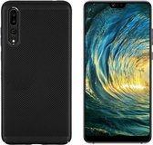 BackCover Holes - Telefoonhoesje - Hoesje voor Huawei P20 - Zwart