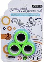 Fidget Toys - Magnetische Ringen - Spinner - Groen