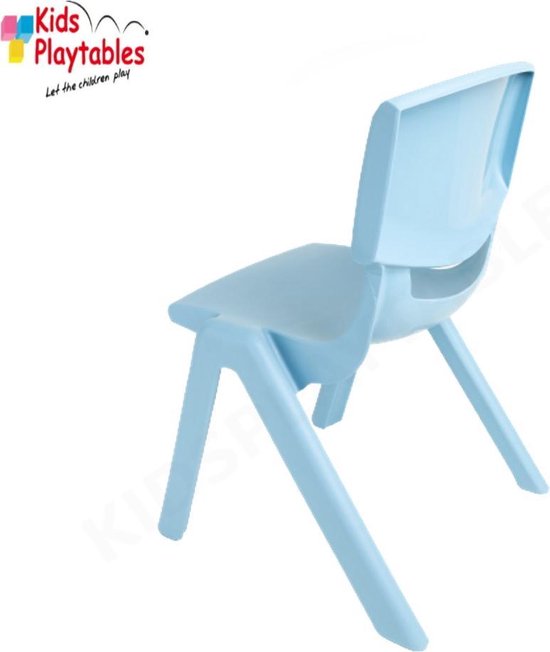 Bulk Thespian thema Kunststof Kinderstoeltje Lichtblauw- zithoogte 25 cm - stapelstoel -  schoolstoel... | bol.com
