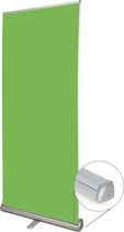 Green screen - Snelle levertijd - Premium cassette - 120x200cm - complete set + draagtas - thuiswerken - achtergronddoek - Roll-up banner