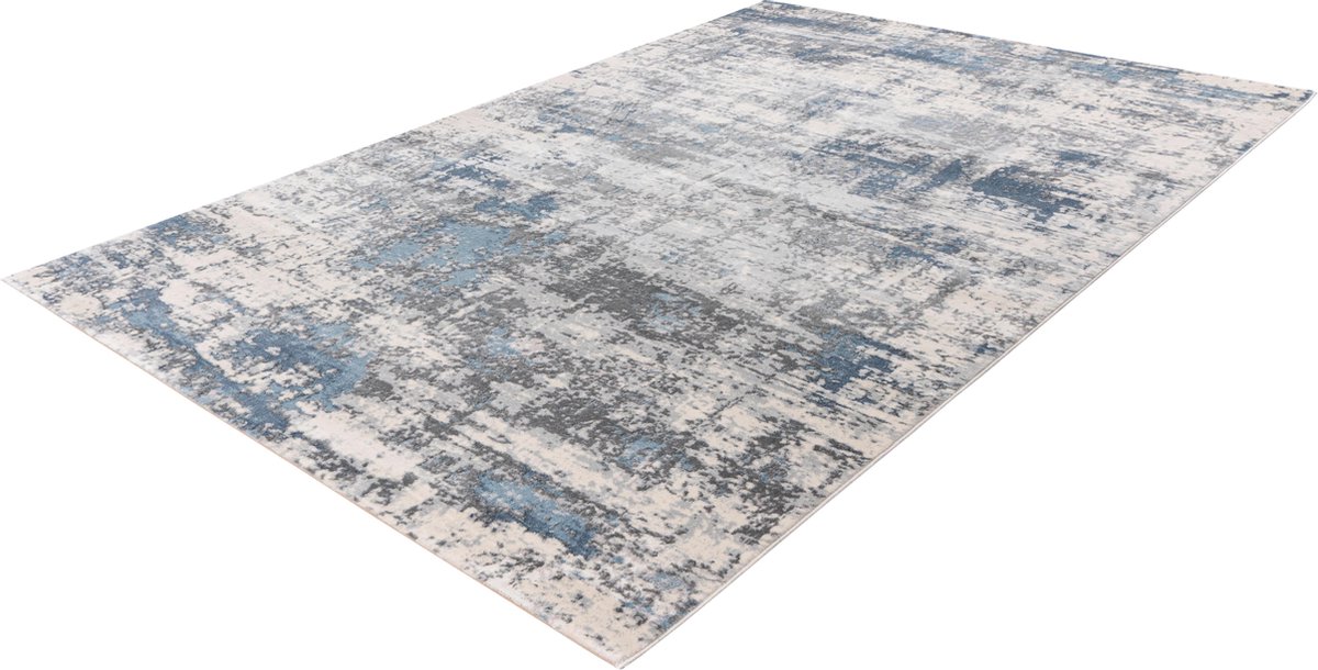 Pierre Cardin Paris - Vintage - Super zacht - Shinny - 3D - Vloerkleed – hotel sjiek - design tapijt fraai – Karpet - 120x170- Blauw beige
