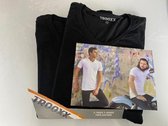 Trooxx T-shirt 2-Pack- V- Neck -  Black - L