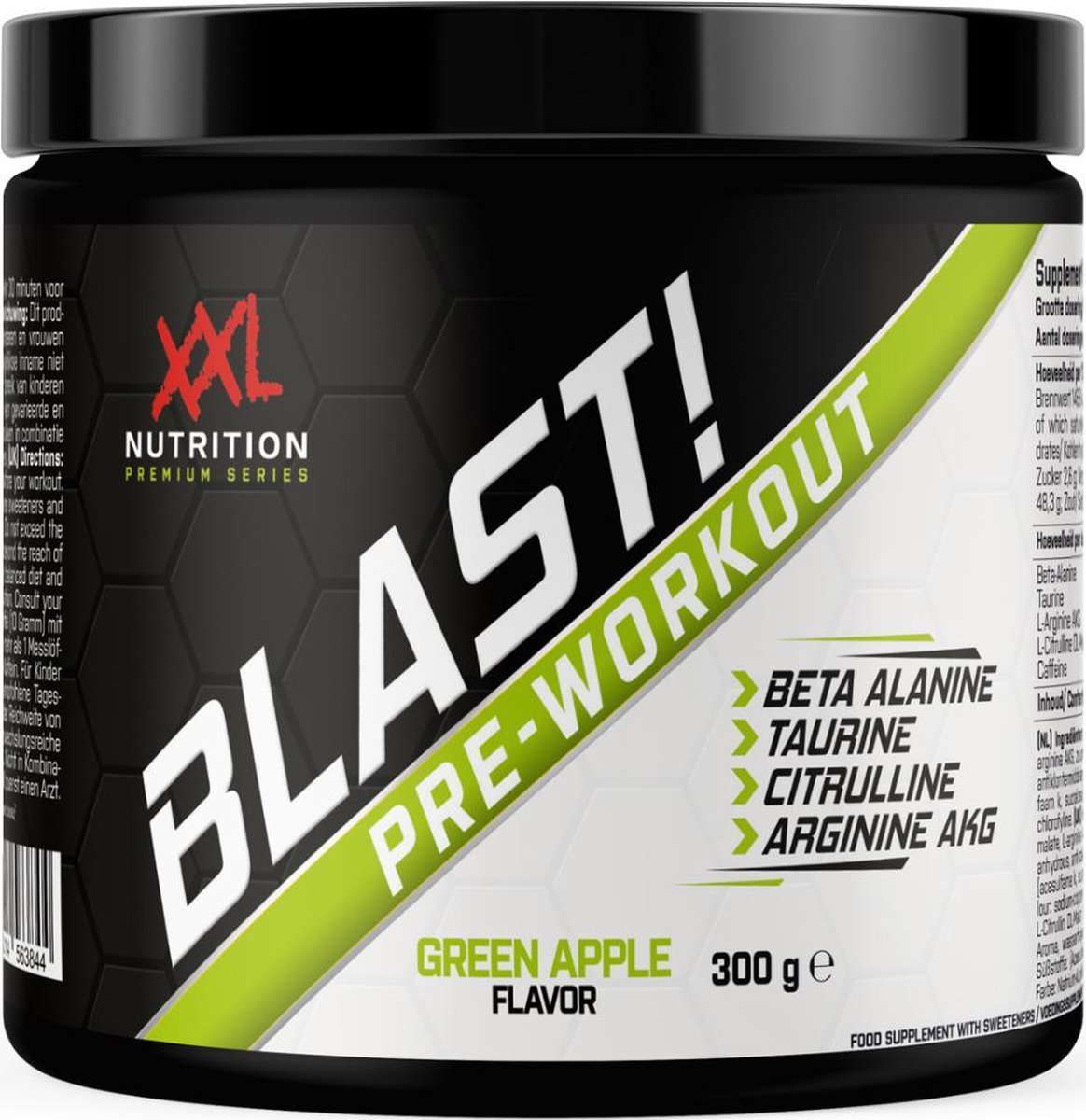 XXL Nutrition Blast! Pre Workout Appel 300 gram