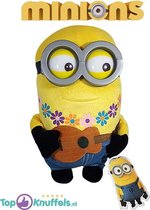 Minions Pluche Knuffel met Gitaar (Geel) 30 cm | The Minions Peluche Plush Toy | Knuffelpop Knuffeldier voor kinderen | Despicable Me Minion Speelgoed