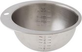 Mengkom - Beslagkom RVS -  met maataanduiding - d22cm - 1,2l