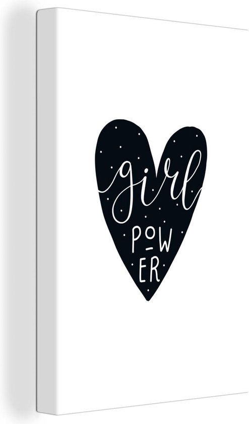 Illustration Pour Enfants D Un Coeur Avec La Citation Girl Power 40x60 Cm Tirage Bol Com