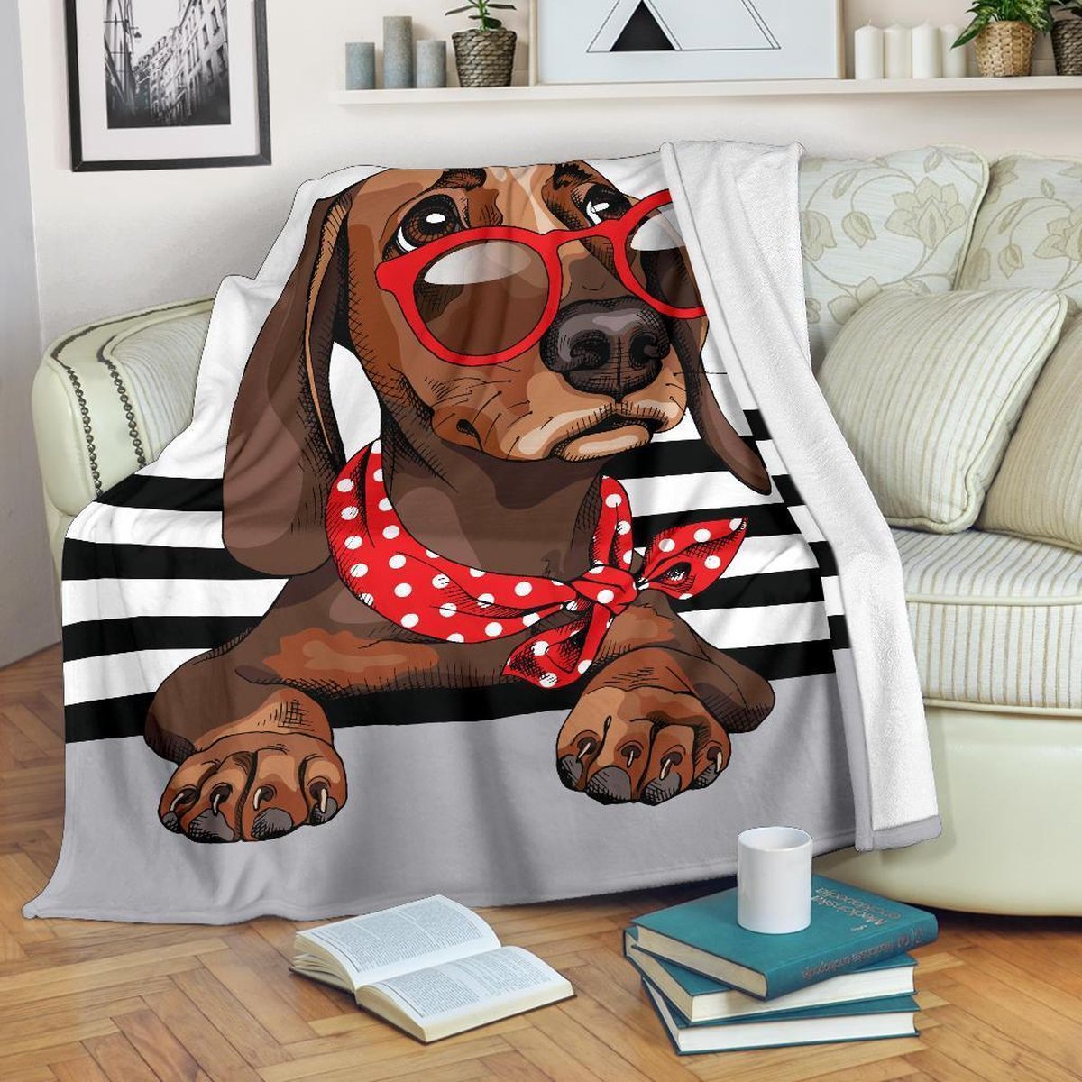 Jellycat Kleine Freddie Zwart en Tan Worst Hond Teckel Collectable Pluche Decoratie