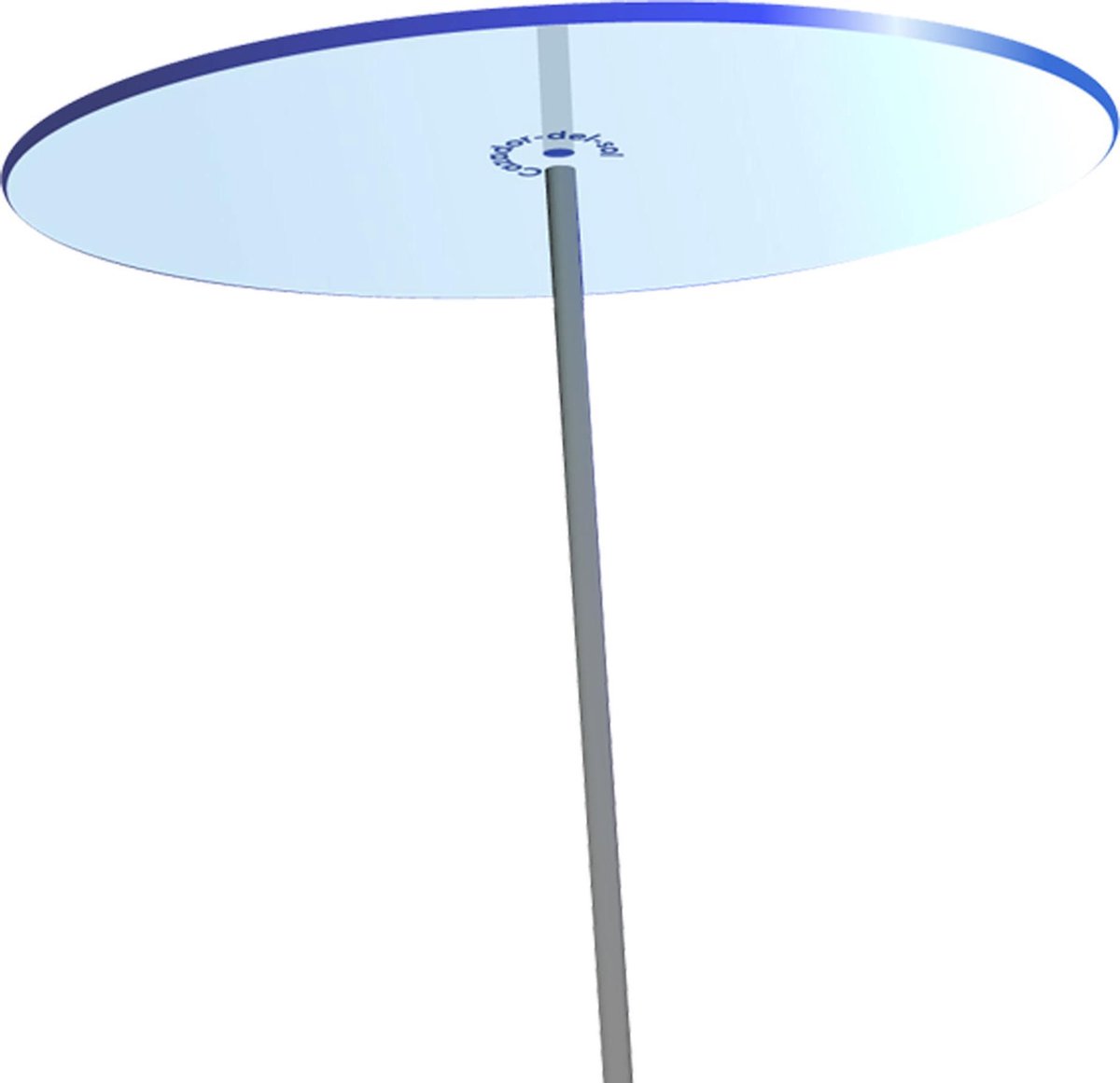 Zonnevangers Cazador Del Sol - tuin decoratie voor buiten - Blauw Ø200mm x 175cm Set1
