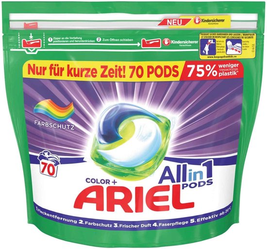 Ariel All-in-1 Pods Kleur & Stijl wasmiddel capsules - 140 Stuks (2 x 70)