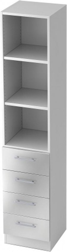 Wandkast - Wit/Zilver - 40,6 x 42 x 200,4 cm - Signa G 7600 RE