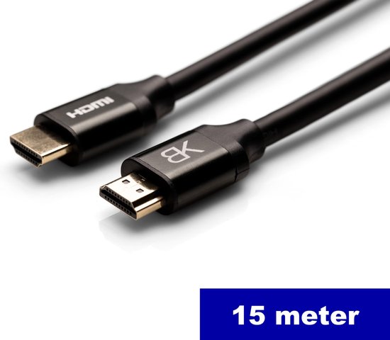 HDMI Kabel 2.0 / 4K – 18GBPS – High Speed – HDMI naar HDMI – 15 meter –  lengte van 1... | bol.com